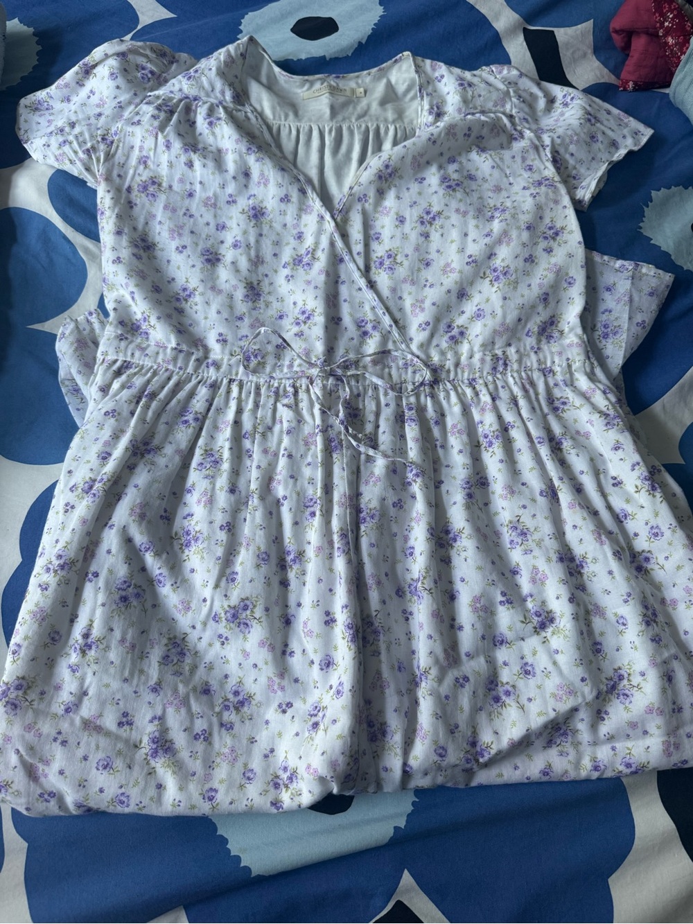 Christy Dawn lilac floral Dawn dress